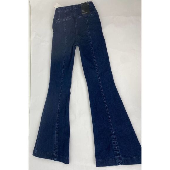 NWT J Brand High-Rise Darted Flare Split Hem Jeans Civility Blue - Size 25 - Picture 8 of 11